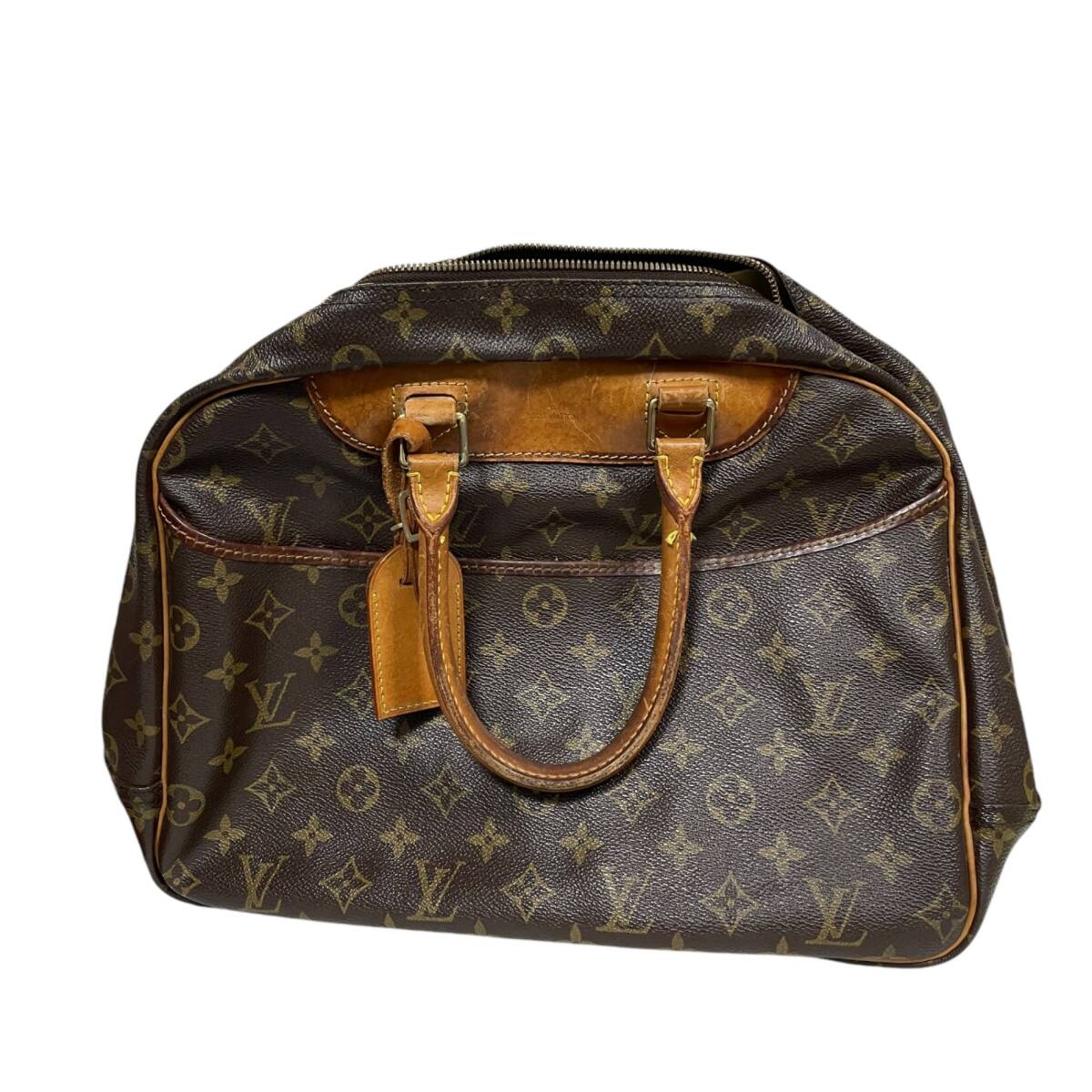 ◆中古品◆ルイヴィトン LOUIS VUITTON モノグラム レザー ブラウン ハンドバッグ かばん バッグ トゥルーヴィル X80430ND