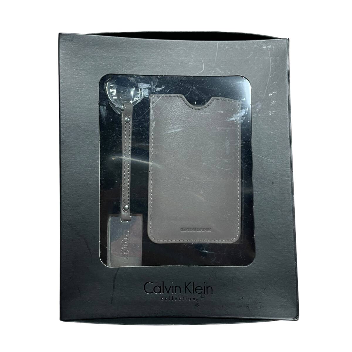 ◆中古品◆ 外箱破損 Calvin Klein カルバンクライン キーホルダー付きケース パスケース カードケース C-06-Q FANGO V80774NI