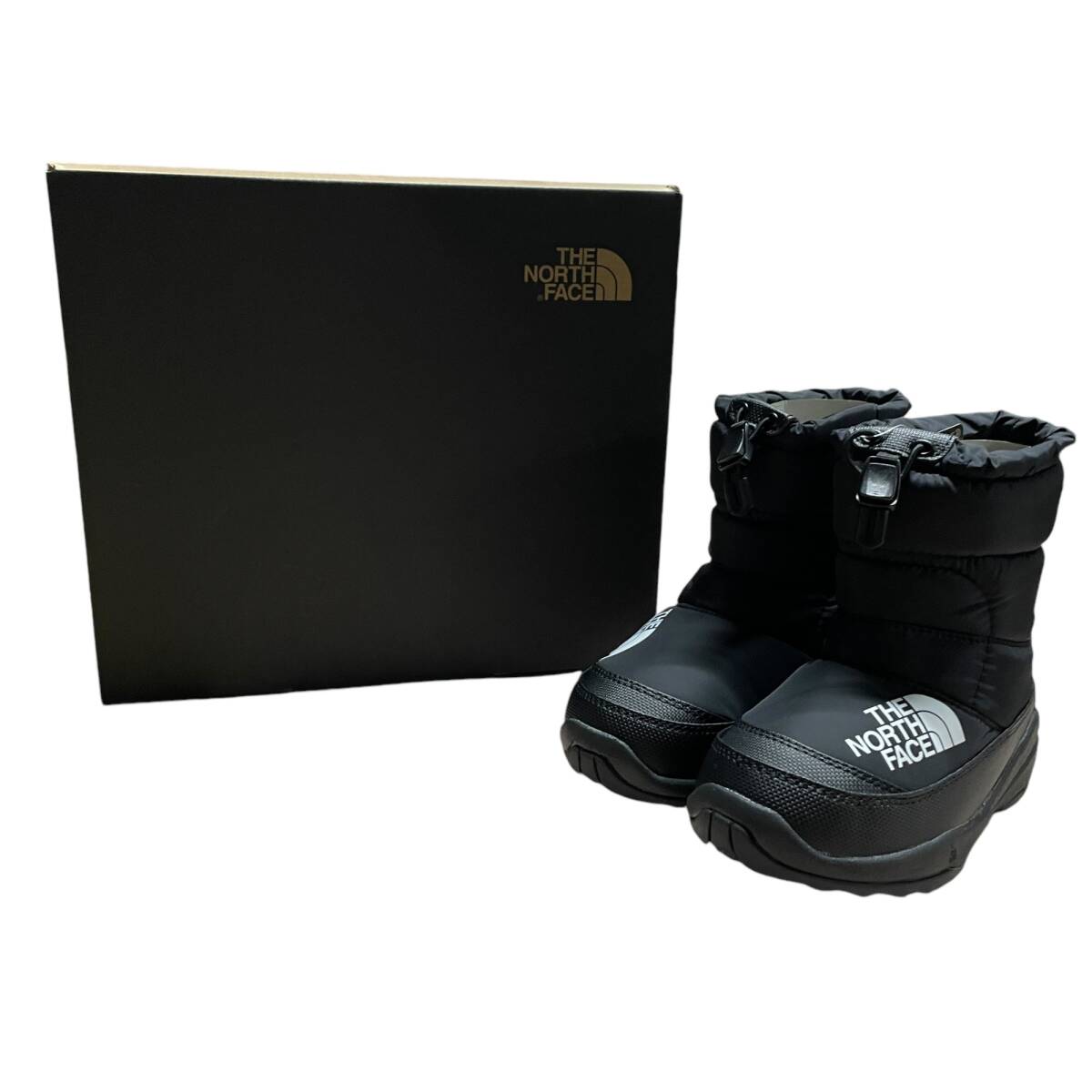 ◆未使用品◆ ザ・ノースフェイス THE NORTH FACE NFJ52288 ヌプシ ブーティ キッズ ウィンターブーツ 19cm ブラック 箱有 V80777NC