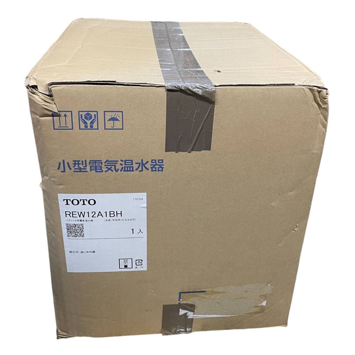 ◆外装不良未使用品◆TOTO REW12A1BH 小型電気温水器 洗面 手洗 電気温水器 湯ぽっとシリーズ 減圧弁・逃し弁内蔵 X79355NJ