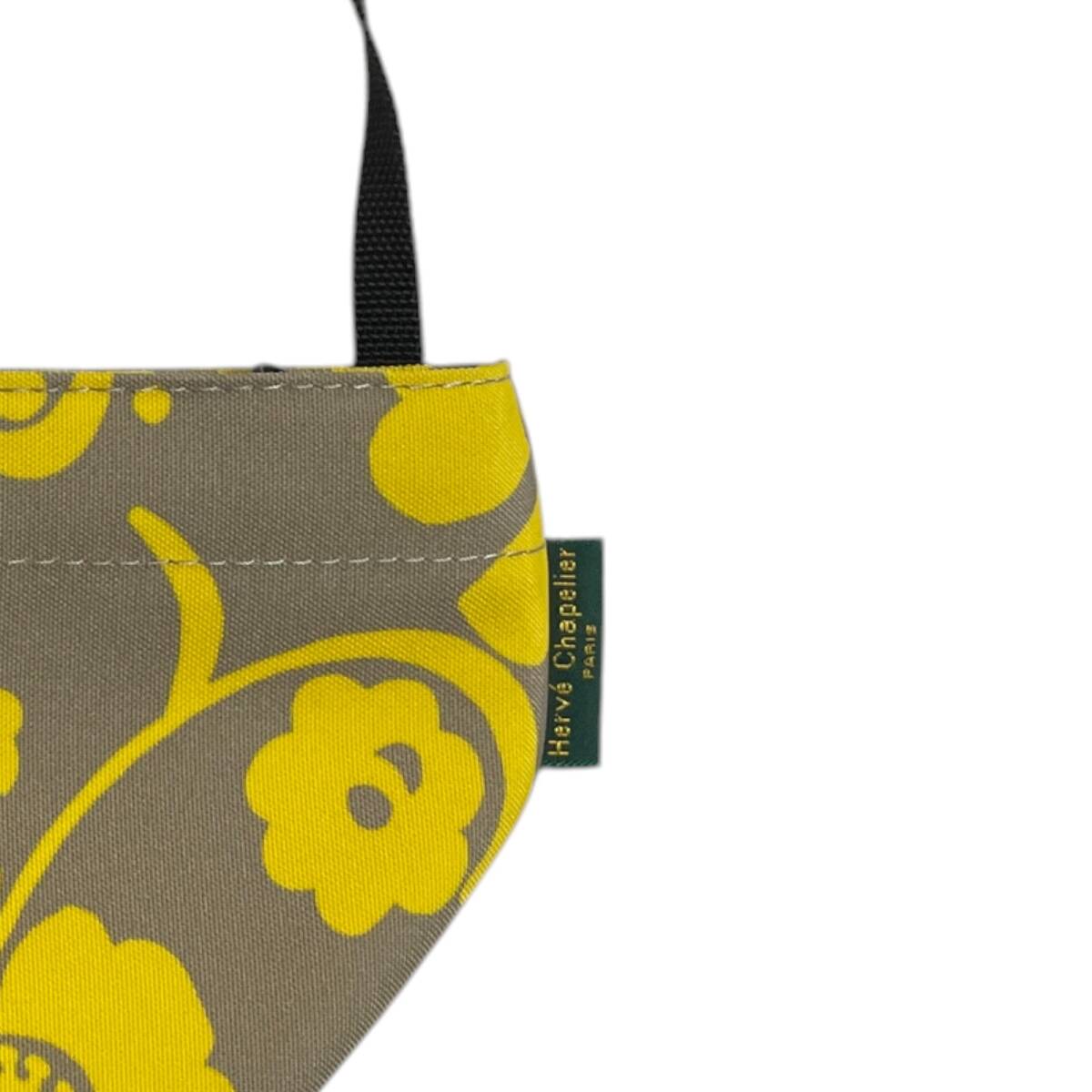 ◆未使用品◆ Herve Chapelier エルベシャプリエ 1927F ナイロン舟型ショルダーバッグ XS ブラウン系×イエロー系 V81309NA