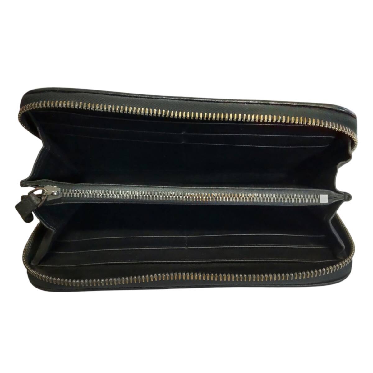 【中古品】 ボッテガ　イントレ　ジッピー　財布 BOTTEGAVENETA　長財布 ブラック クロコ イントレチャート S82124RK