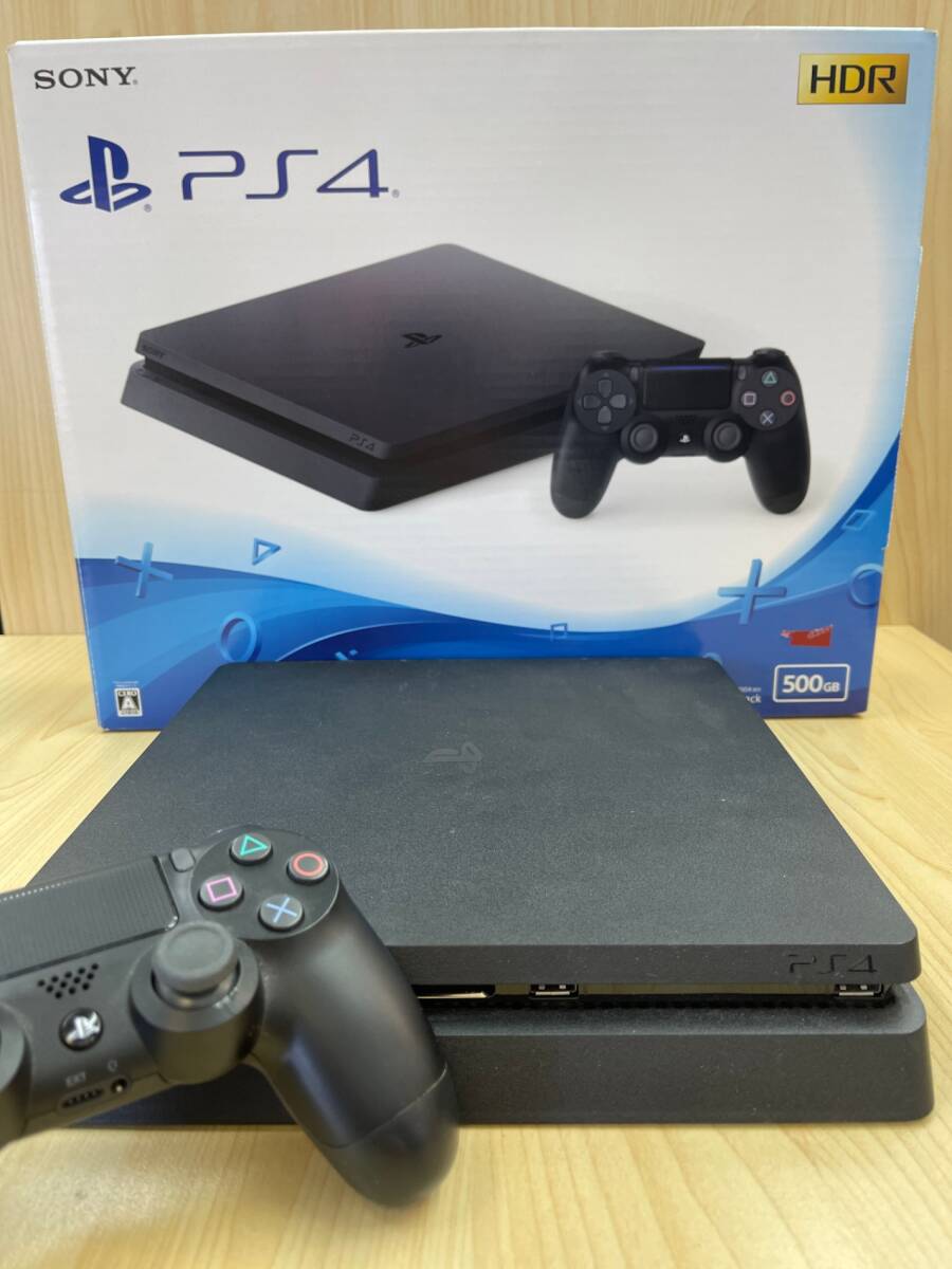 【初期化済】PS4 本体 500GB SONY PlayStation4 CUH-2200A B01 Jet Black(SMG6084SM)