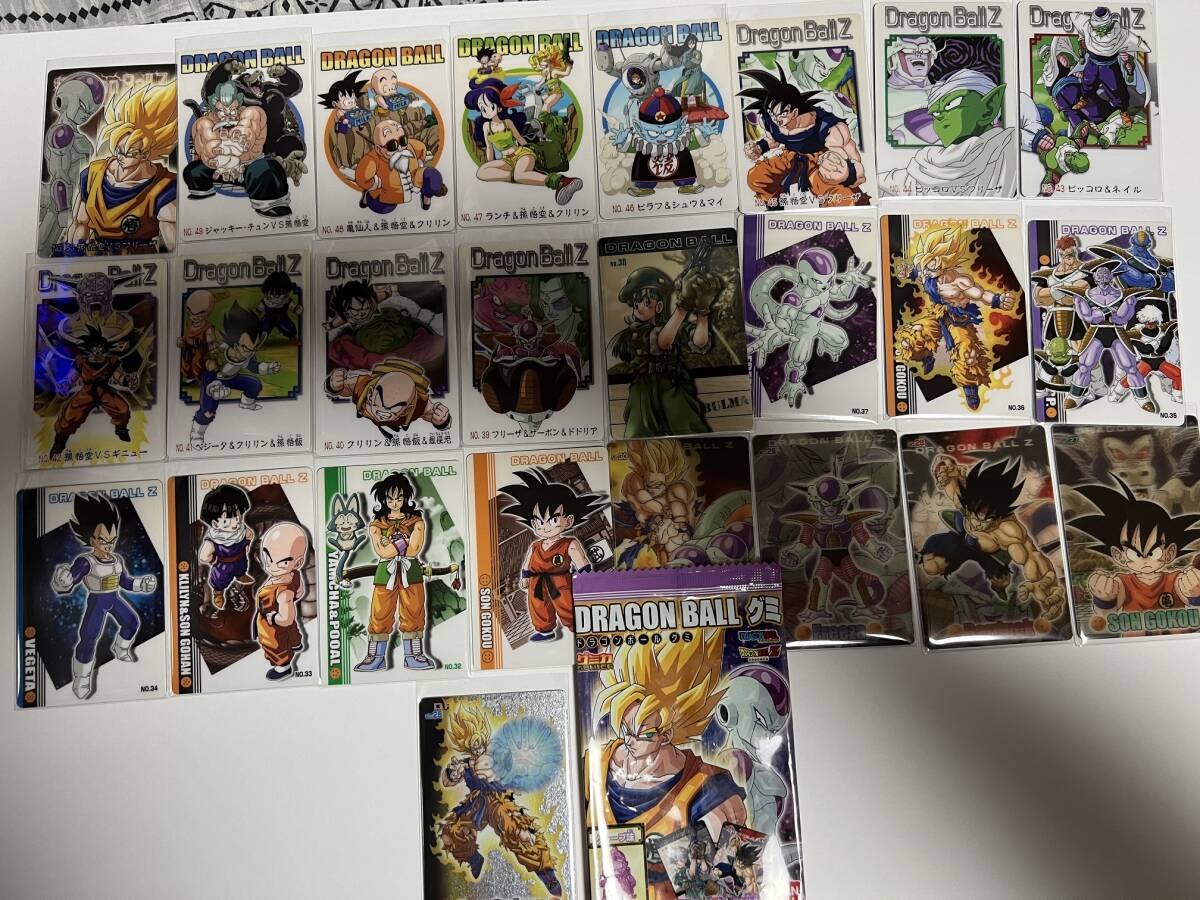 【激レア】★ドラゴンボール グミカード 第2弾 25枚コンプリート(No.26~50) (パッケージ)空袋付き