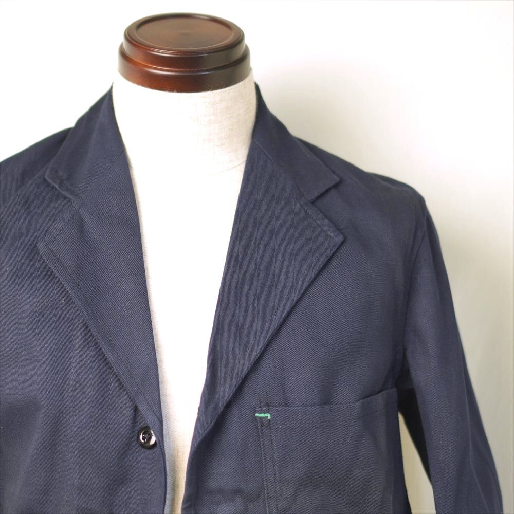 40s50s60s ビンテージ イギリス ワークジャケット ドライバーズJKT ネイビー コットンツイル_画像1