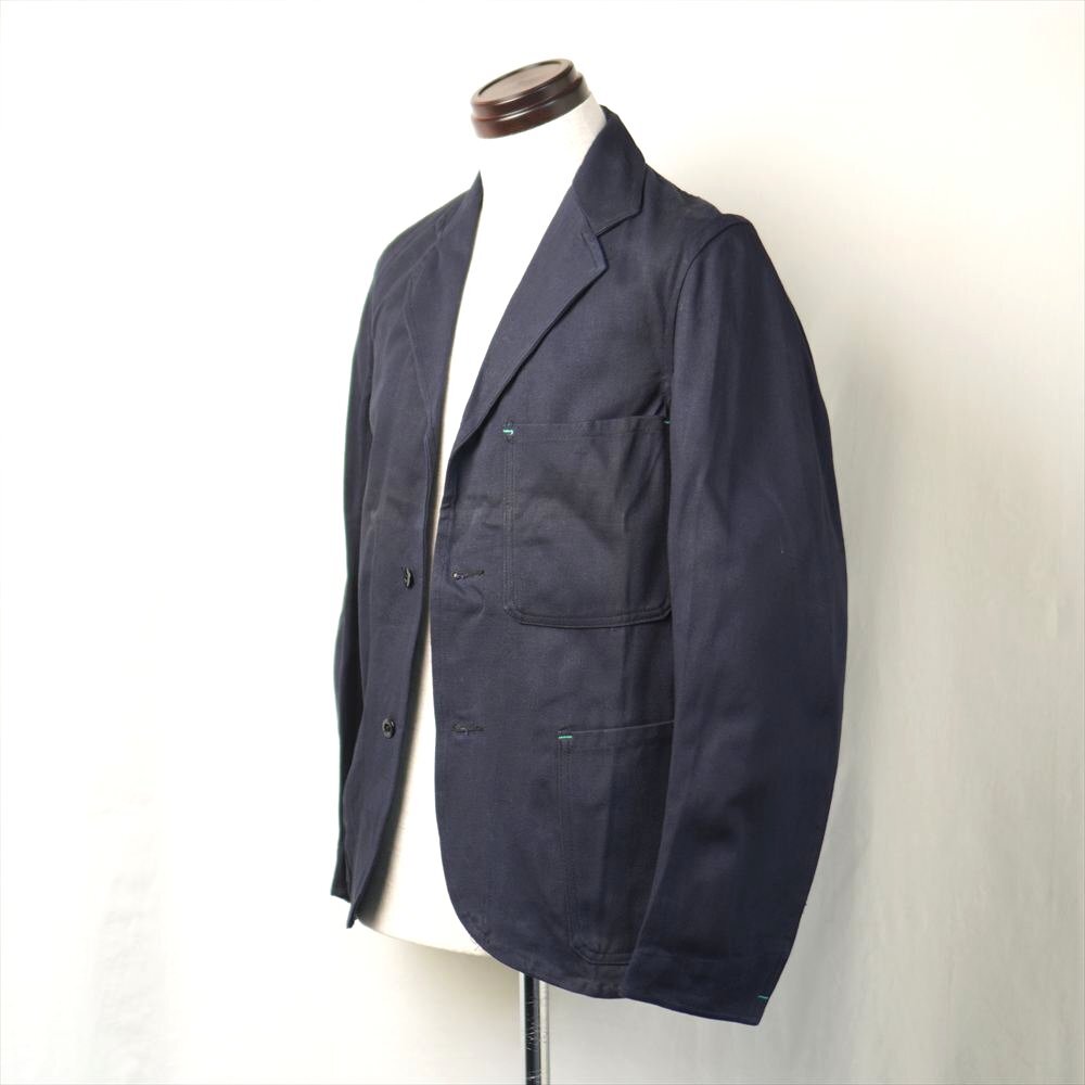 40s50s60s ビンテージ イギリス ワークジャケット ドライバーズJKT ネイビー コットンツイル_画像3