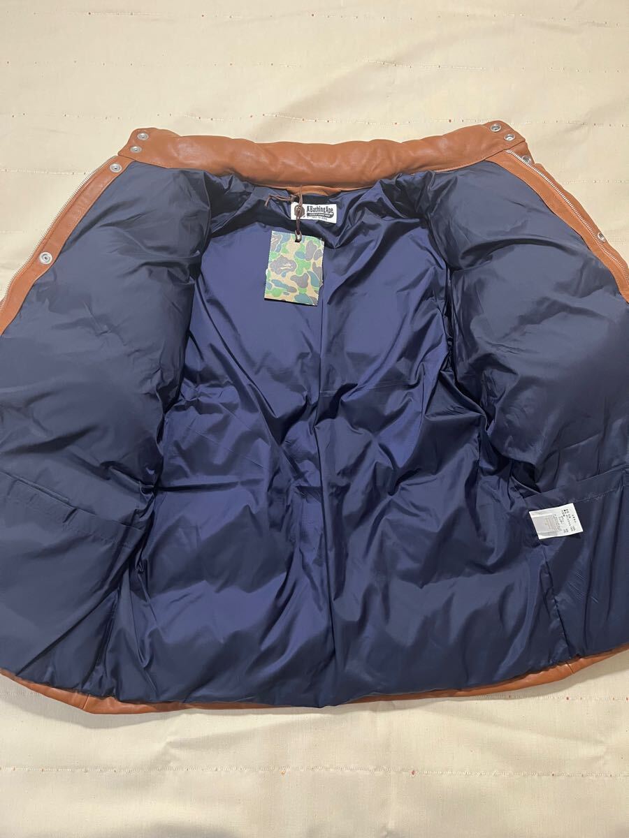 Bape down jacket hero 木村拓哉 キムタク着用モデル レザー Bape down jacket hero 木村拓哉 キムタク着用モデル レザー