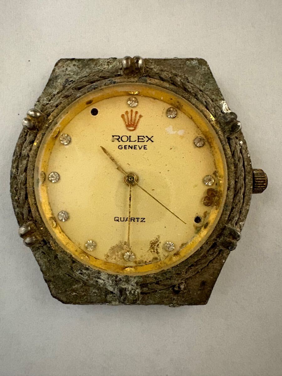ROLEX GENEVE QUARTZ 19-003085 swiss 腕時計(2針(時、分 ROLEX GENEVE QUARTZ 19-003085 swiss 腕時計(2針(時、分
