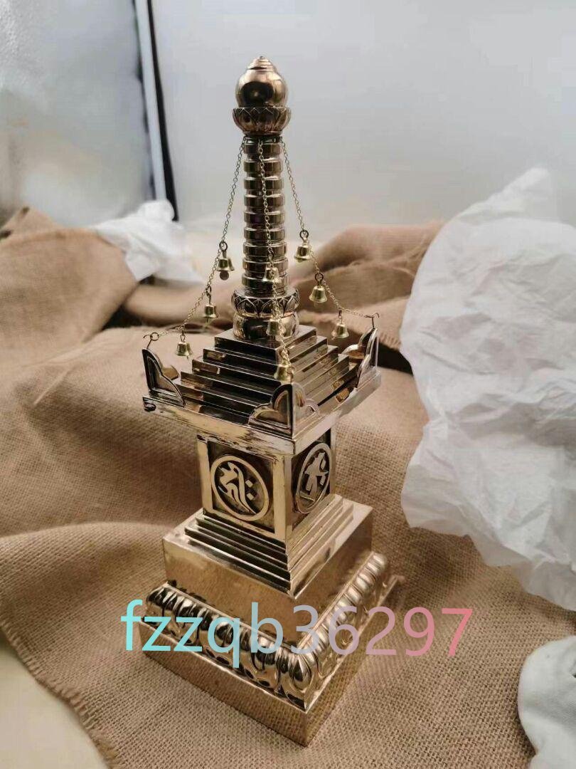 密教法具 宝篋印塔 仏教美術 弘法大師 真鍮製 29cm (仏具一般 密教法具 宝篋印塔 仏教美術 弘法大師 真鍮製 29cm (仏具一般