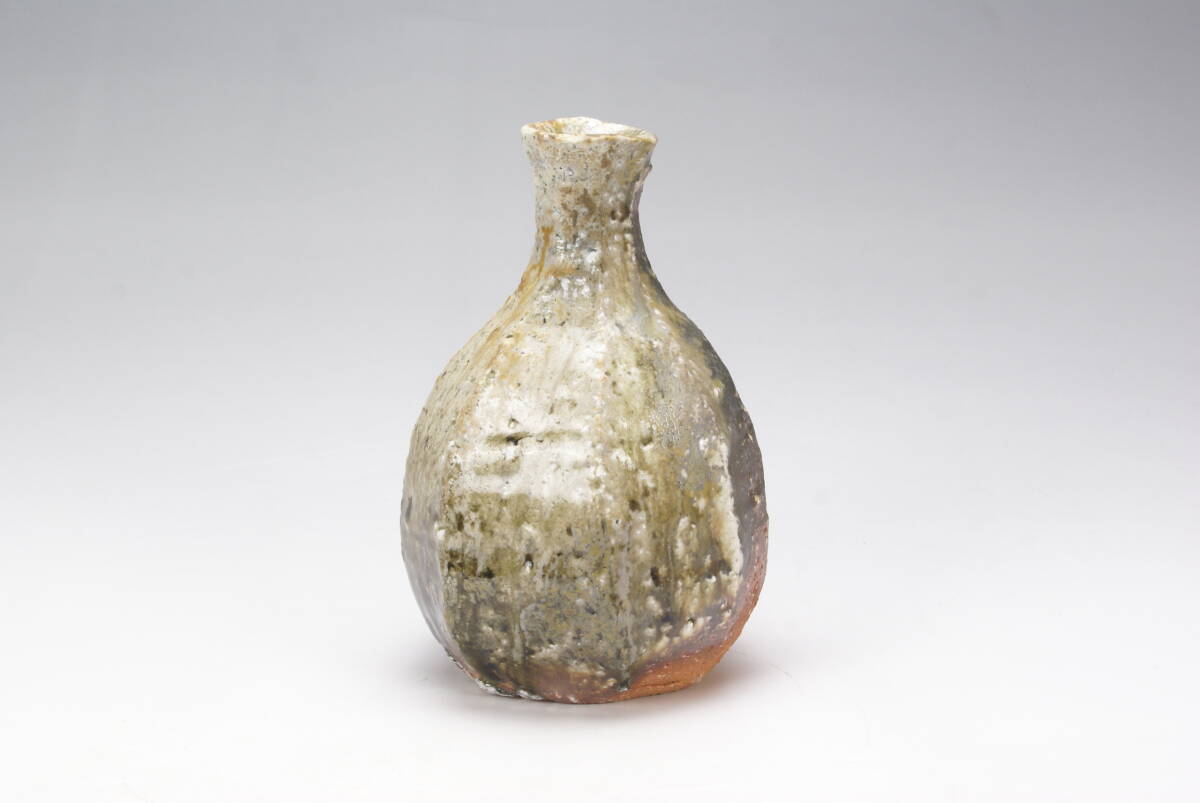 湖美】信楽 神山清子 自然釉 徳利 酒器 花瓶 花器 寸越窯 陶 湖美】信楽 神山清子 自然釉 徳利 酒器 花瓶 花器 寸越窯 陶