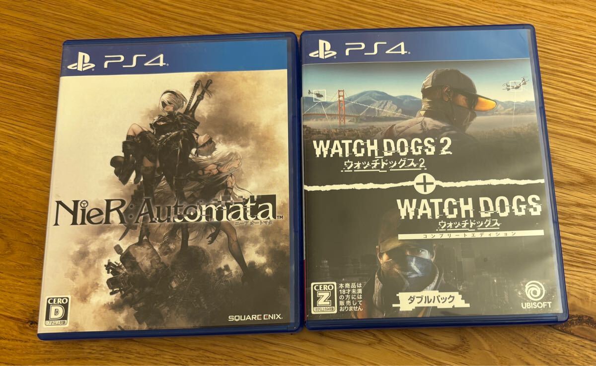 PS4 ニーアオートマタ　ウォッチドッグス　Nier Watch Dogs 1 2 3本セット　ソフト　 プレステ4