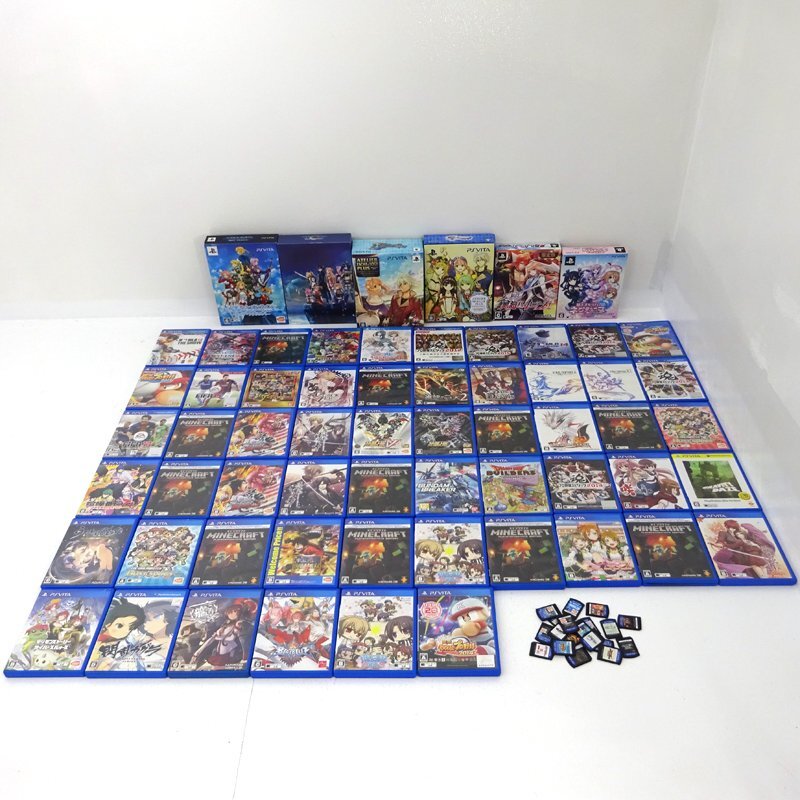 ★ジャンク★PS Vitaソフト まとめ売り 全81本 (マイクラ/艦これ/パワプロ/FIFA/FF/SAO/プロスピ/DB/閃乱カグラ他)★【GM612】