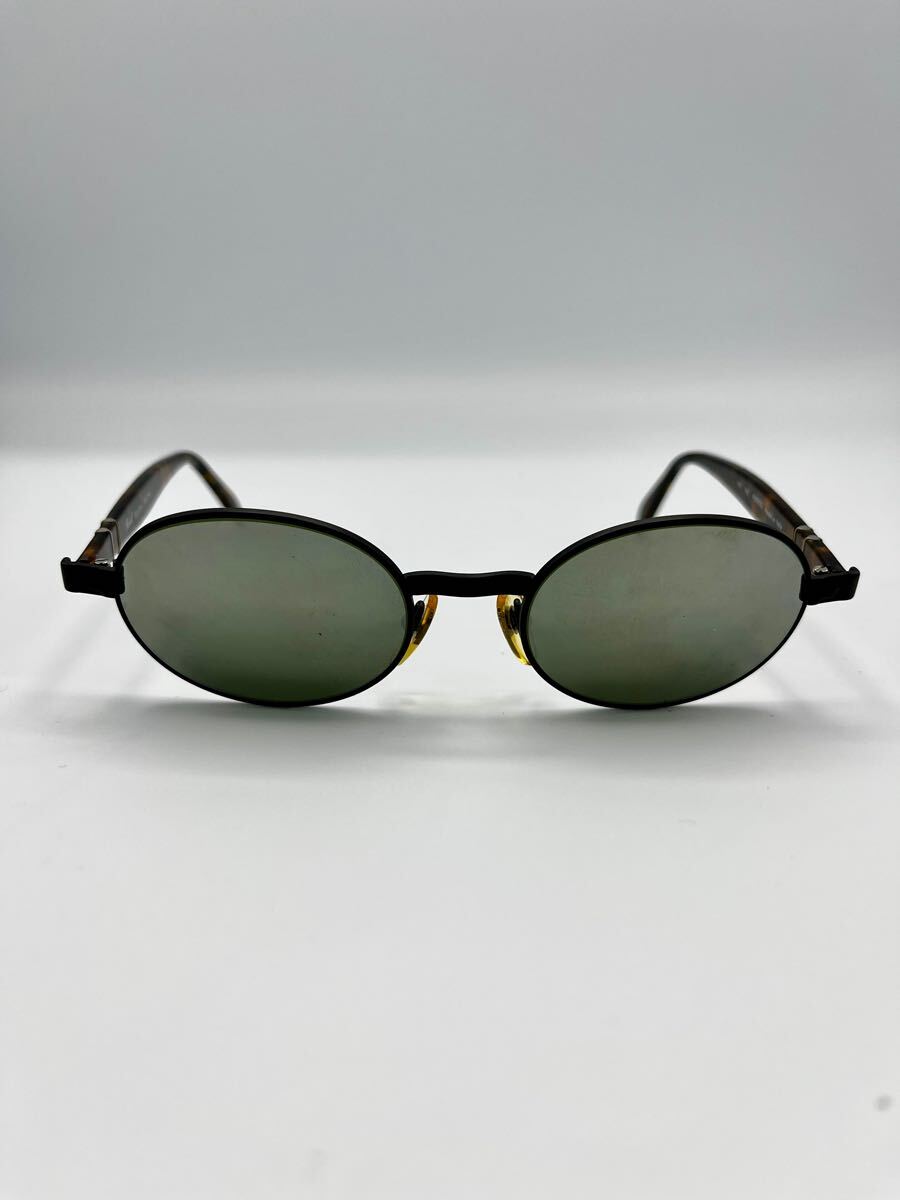 【ヴィンテージ】イタリア製 Persol ペルソール ー サングラス SOUTH オーバル ラウンド シルバーミラー ブラック レイバン 古着