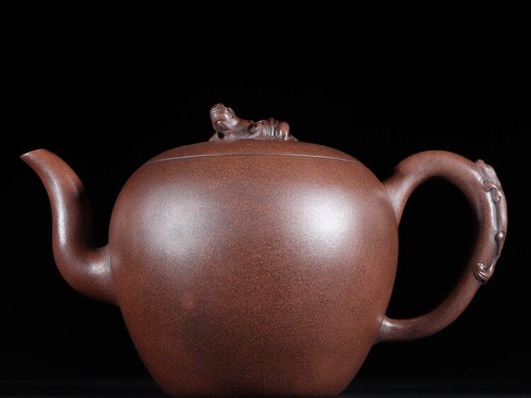 聚寶齋*紫砂精彫*道洪玉珠壺】希少珍品 烈しく 茶壺 茶道具 中国 聚寶齋*紫砂精彫*道洪玉珠壺】希少珍品 烈しく 茶壺 茶道具 中国