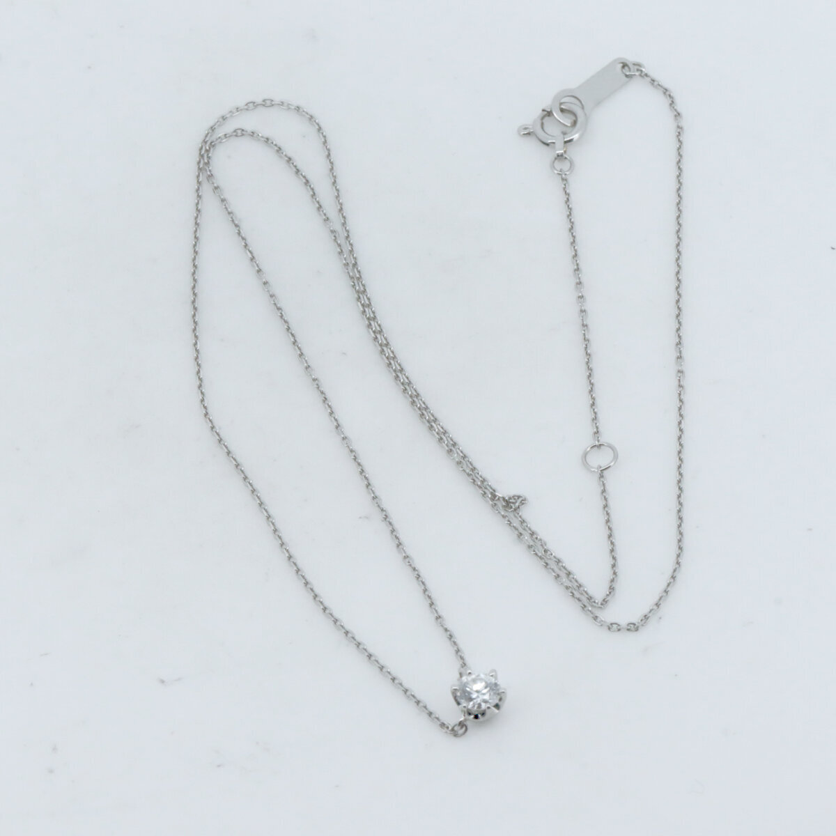 ヨンドシー ダイヤモンド ネックレス 4℃ 一粒ダイヤモンド Pt850 ヨンドシー ダイヤモンド ネックレス 4℃ 一粒ダイヤモンド Pt850