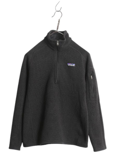パタゴニア ベターセーター ハーフジップ レディース S 15年製 Patagonia フリース ニット ジャケット プルオーバー ジャンパー 裏起毛 黒