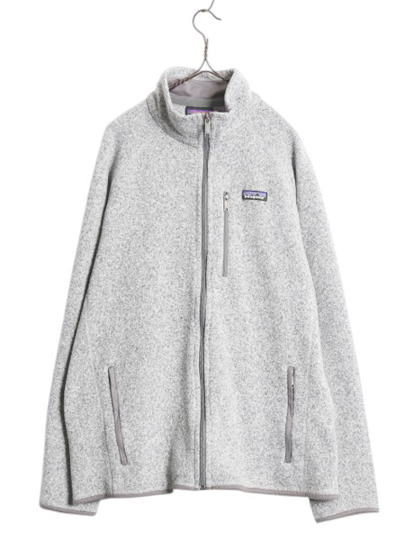 パタゴニア ベターセーター ジャケット メンズ L / 古着 16年製 Patagonia アウトドア フリース フルジップ ブルゾン ニット ハイネック 灰