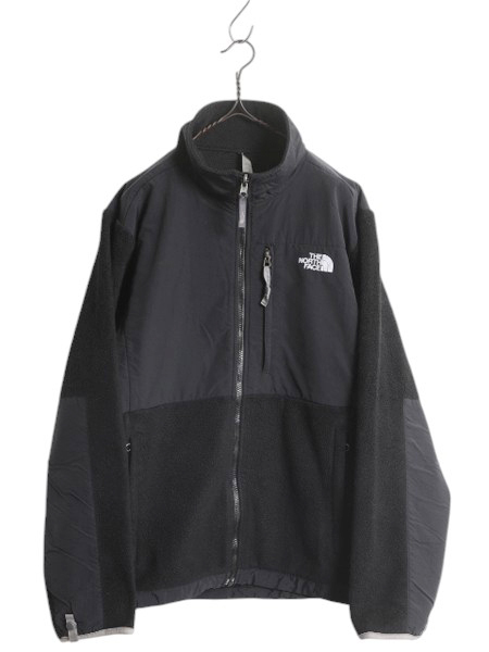 ノースフェイス デナリ ジャケット レディース XL 古着 The North Face DENALI アウトドア フリース ナイロンブルゾン フルジップ ブラック