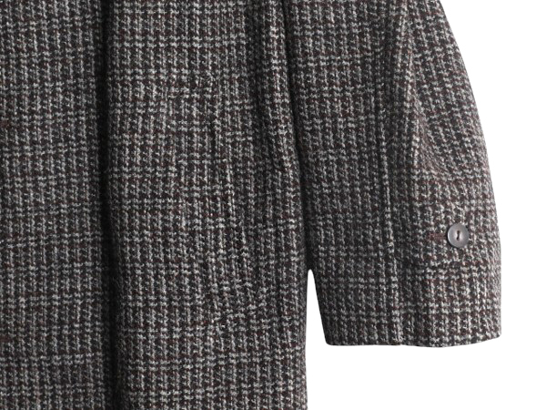 70s USA製 ハリスツイード チェスター コート メンズ L 程