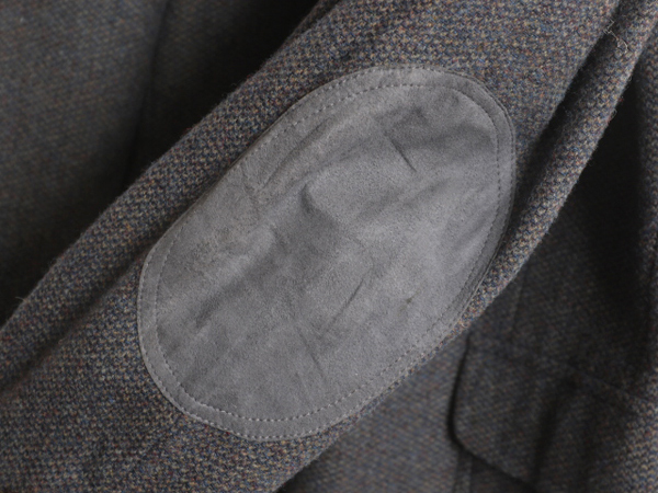 90s USA製 ペンドルトン ツイード テーラード ジャケット メンズ M 程/ オールド PENDLETON ブレザー ウール 本革 レザー エルボーパッチ_画像5