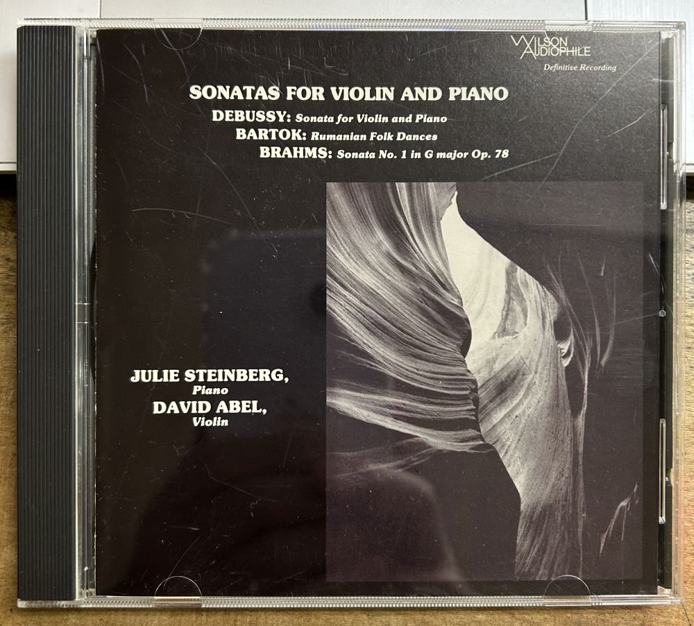 激レア◆ WILSON AUDIOPHILE JULIE STEINBERG、DAVID ABEL／SONATAS FOR VIOLIN & PIANO【中古CD】 Brahms Debussy Bartok Satoh WCD-8722