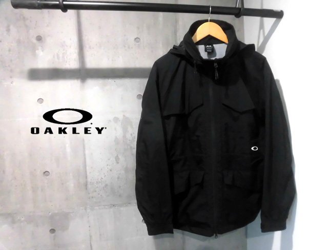 美品 22FA OAKLEY オークリー HEAT-X ヒートクロス VARIA WIND WARM ジャケット M/撥水 防風 フード付き ジャケット/黒/メンズ/FOA404686