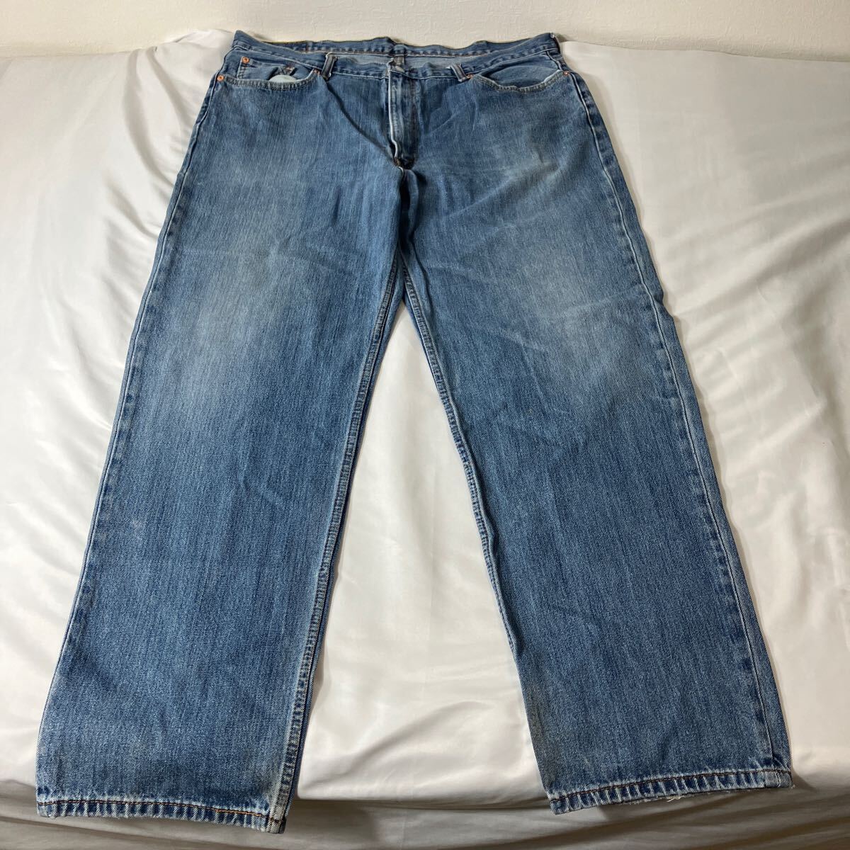 【Levi's】リーバイス 00s 人気モデル 550 デニム ジーンズ ビッグサイズ　ビッグシルエット W42 L34 デニムパンツ 色褪せ　フェード