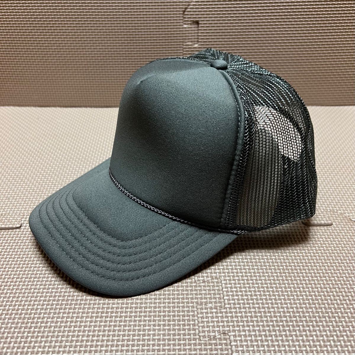 新品未使用 OTTO メッシュキャップのチャコールグレー