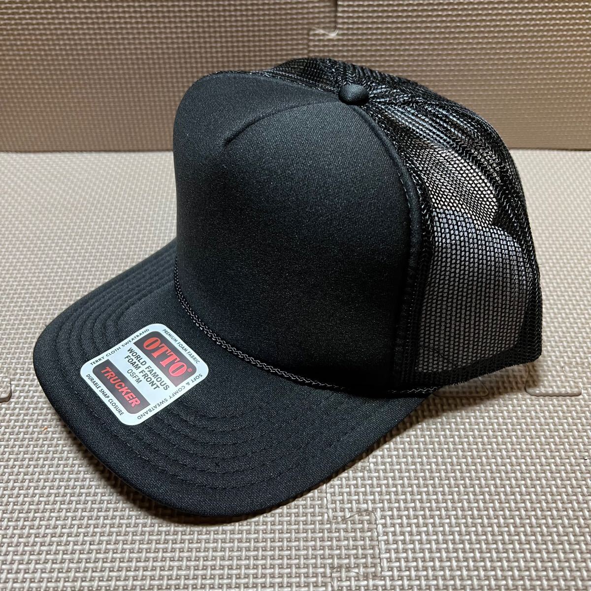 新品未使用 OTTO メッシュキャップのブラック 黒！