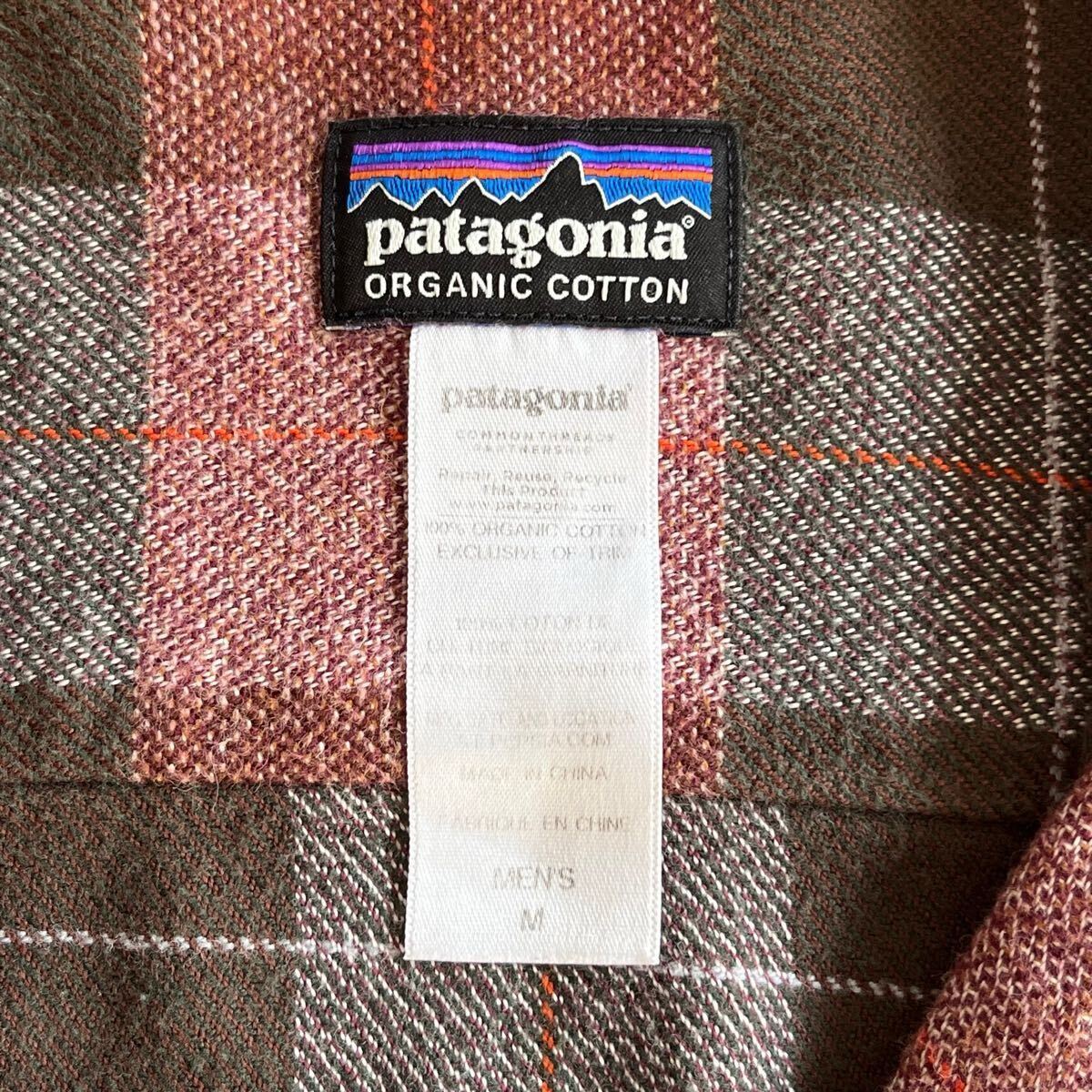 2014年 Patagonia M'S FJORD FLANNEL SHIRTS 赤系 M 54130 パタゴニア メンズ フィヨルド フランネルシャツ ネルシャツ