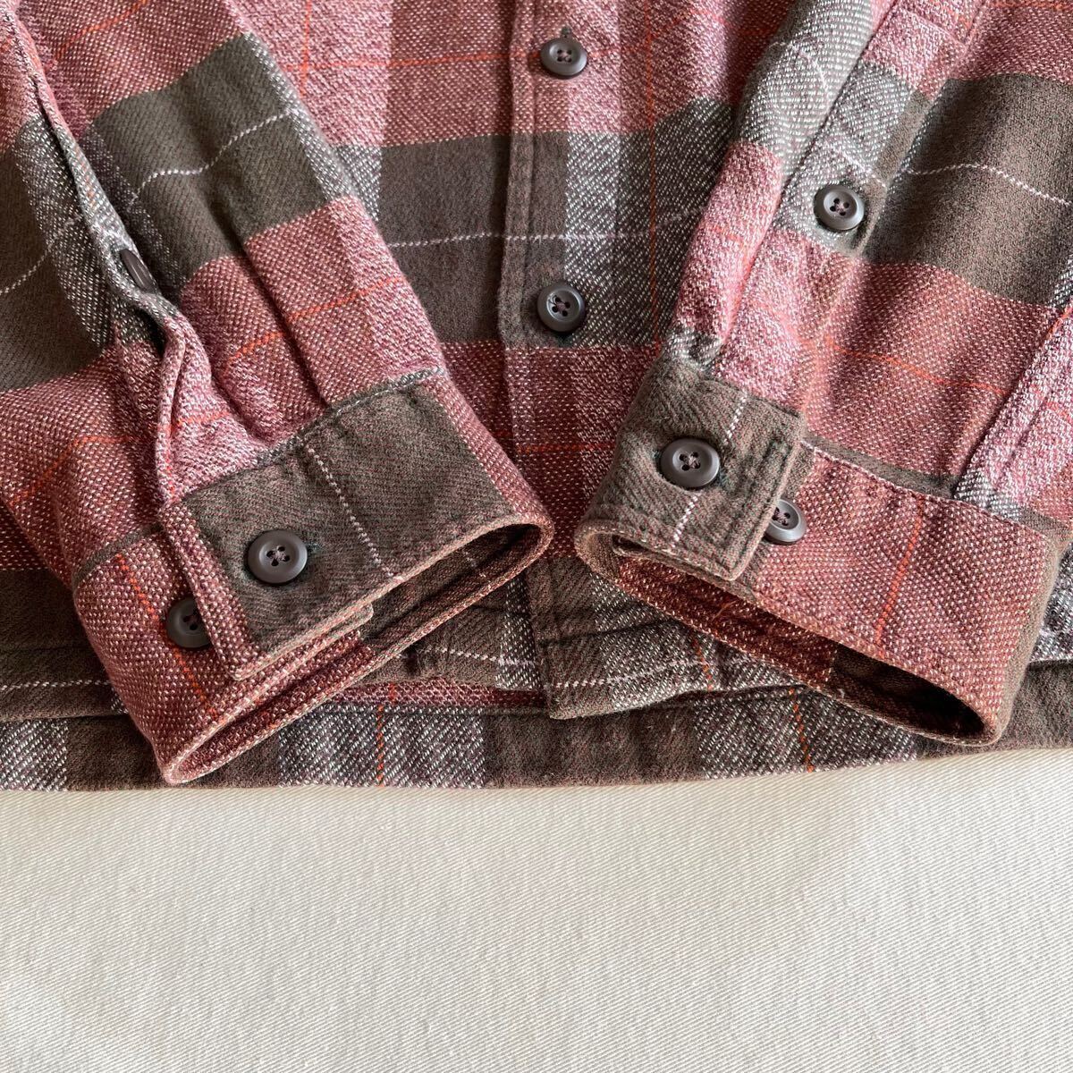 2014年 Patagonia M'S FJORD FLANNEL SHIRTS 赤系 M 54130 パタゴニア メンズ フィヨルド フランネルシャツ ネルシャツ