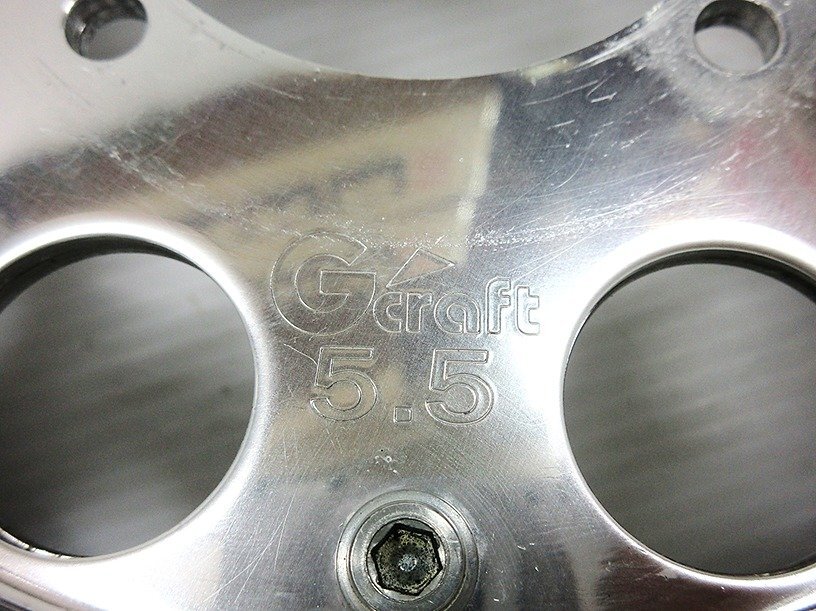 中古現(xiàn)狀 Gクラフト モンキー ゴリラ 8インチ 5.5J ワイドホイール リアホイール アルミホイール 合わせホイール ホンダ G'craft