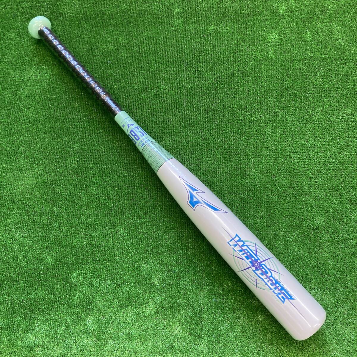 51 ミズノ 少年軟式用バット 76cm440g ホワイト トップバランス 1CJFY13976 01 新品