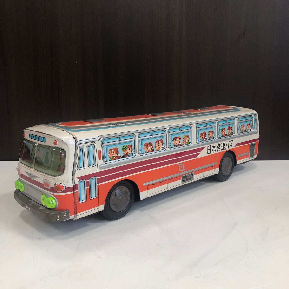 現状品】1-21 イチコー 日本高速バス ブリキ おもちゃ 昭和 現状品】1-21 イチコー 日本高速バス ブリキ おもちゃ 昭和