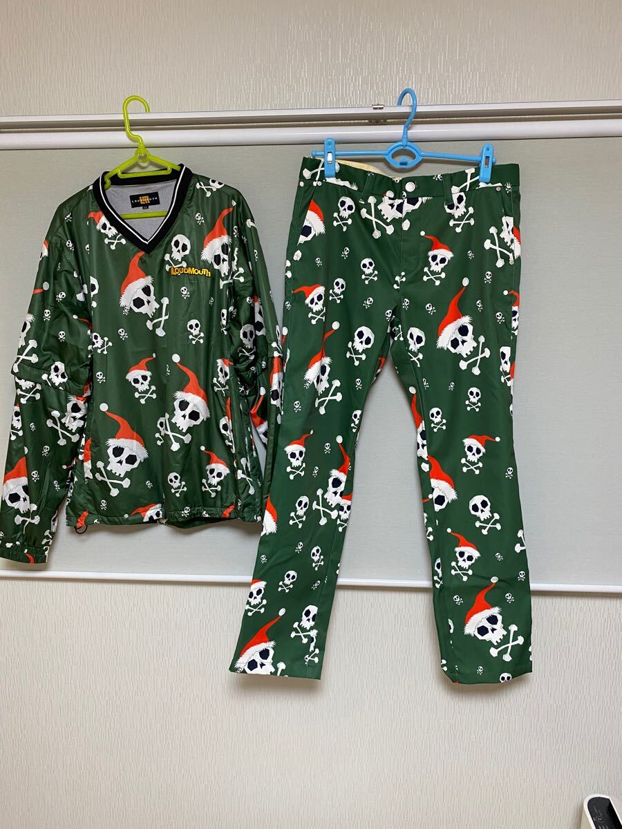 超希少、ラウドマウスシングルボーンズ、プルオーバー、パンツ上下セット。サイズLL