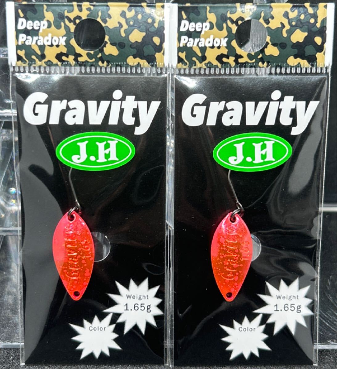 放流スライド【最終1点】 Deep Paradox ディープパラドックス Gravity グラビティ　1.65g 城峰　オリカラ　芝桜グロー （検索）しゃくれ