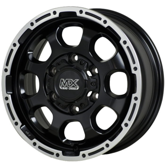 BRIDGESTONE DUELER M/T674 WL LT215/75R15 100/97Q MAD CROSS GRACE セミグロスブラック 15インチ 6J+33 6H-139.7 4本セット