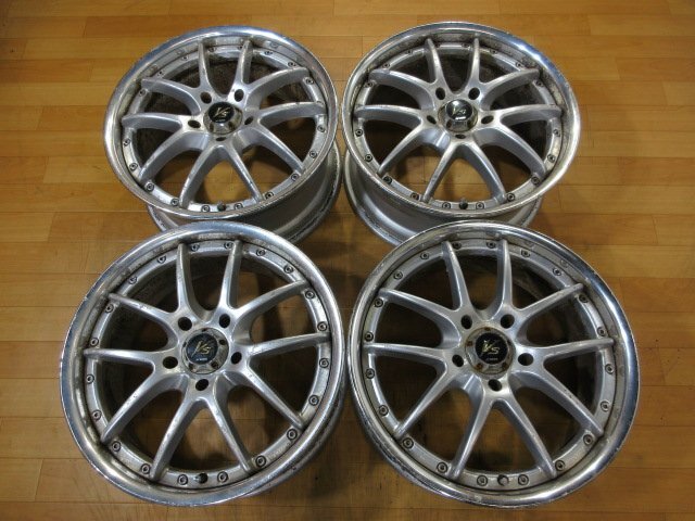 WORK VS SS 3ピース ホイール 4本 5H-114.3 17インチ 7.5J+54