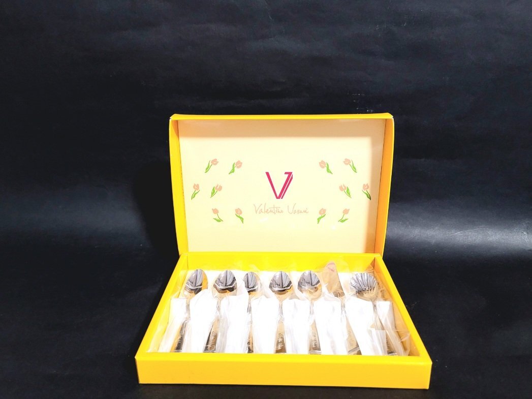 ★未使用★ バレンチノヴァザーリ Valentino Vasari カトラリーセット ナイフ スプーン シュガースプーン 食器 洋食器 来客 おもてなし