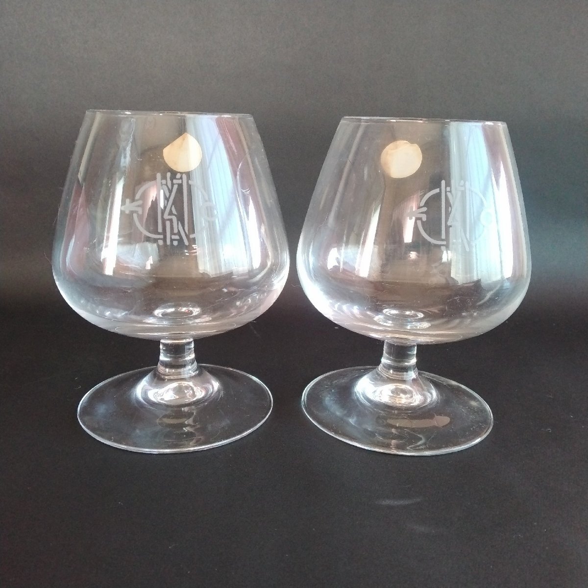 【未使用】Cristal D'Arques　クリスタルダルク　ブランデーグラス ペアグラス　ワイングラス　2客セット　フランス製　ワイン　おもてなし