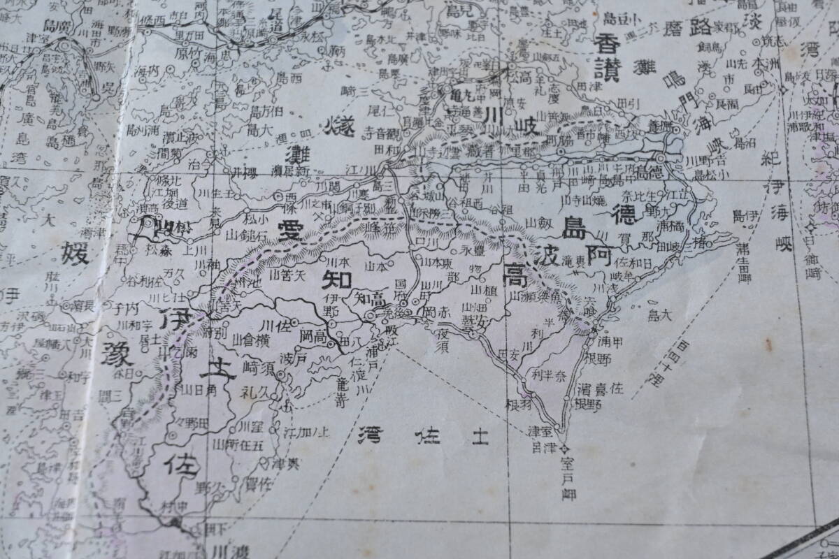 明治44年】80cm超え!戦前の古い大きなカラー日本地図・朝鮮 明治44年】80cm超え!戦前の古い大きなカラー日本地図・朝鮮