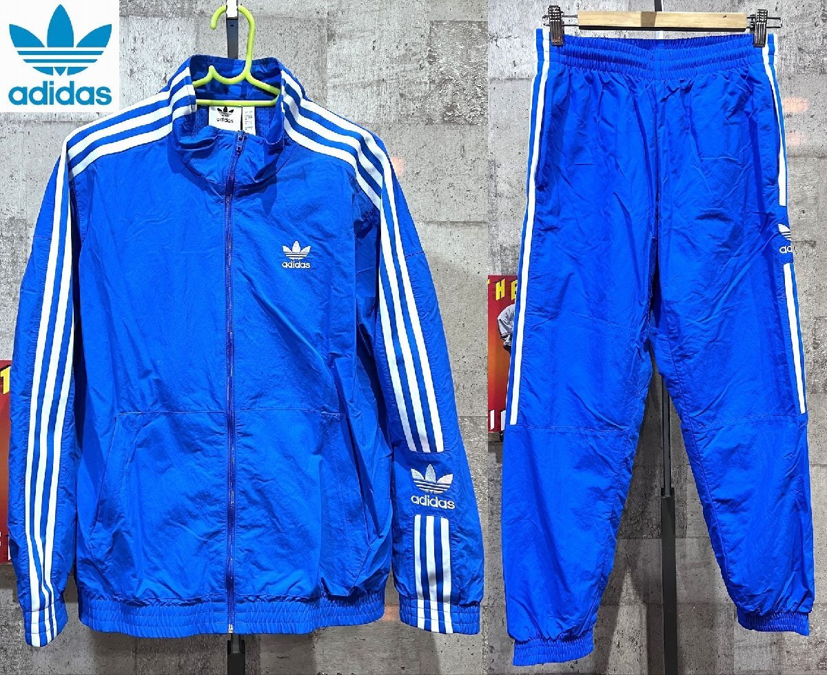 美品 アディダス オリジナルス LOCK UP TT TP ウインドブレーカー 上下セットアップ M メンズ adidas ロックアップ