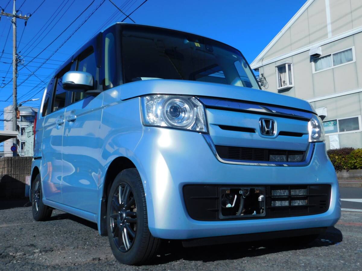 N-BOX,JF3型ホンダセンシング（レーダーブレーキサポート）。無事故＆豪華裝備車、車検整備點(diǎn)検済み令和9年5月まで車検有り