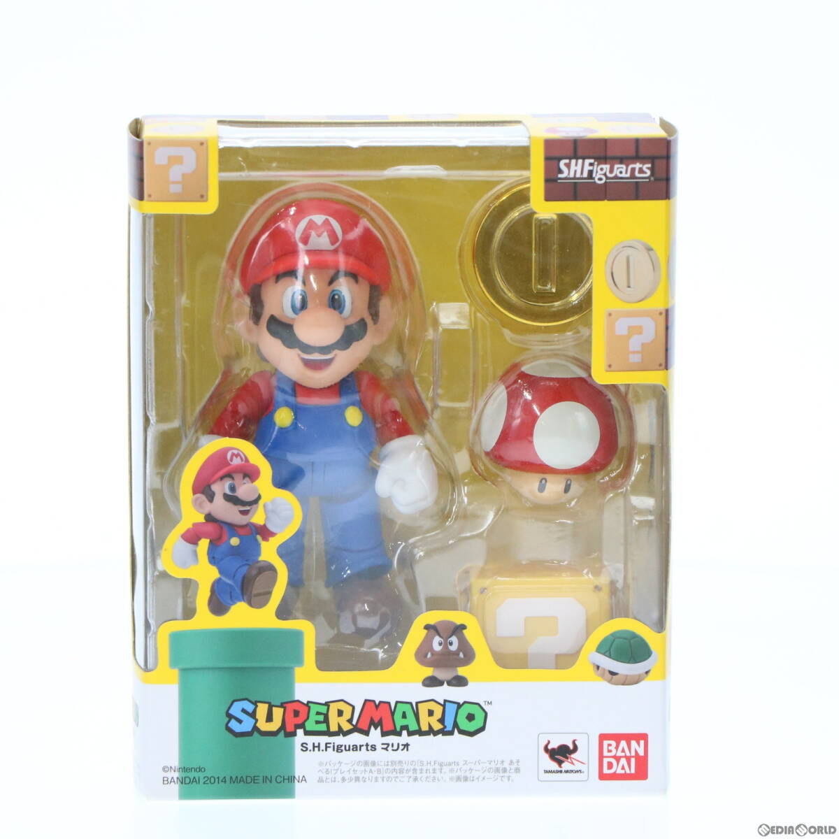 【中古】[FIG](再販) S.H.Figuarts(フィギュアーツ) マリオ スーパーマリオシリーズ 完成品 可動フィギュア バンダイ(61183922)