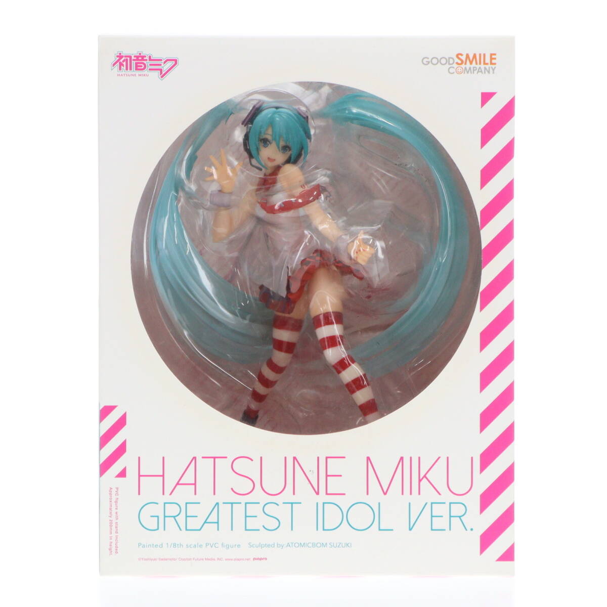 【中古】[FIG]初音ミク グレイテスト・アイドルVer. キャラクター・ボーカル・シリーズ01 初音ミク 1/8 完成品 フィギュア グッドスマイル