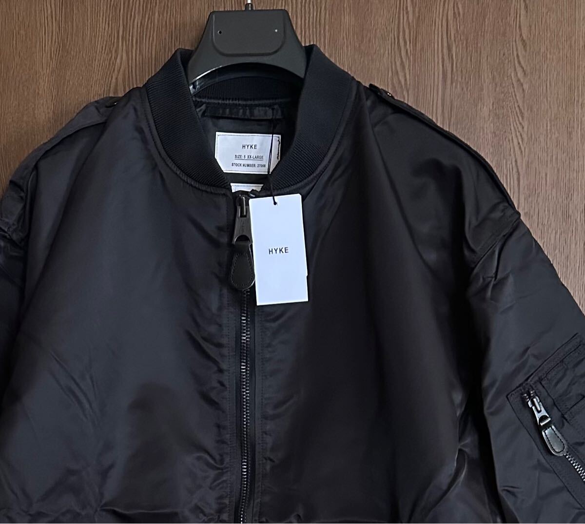 黒5新品 HYKE メンズ TYPE L-2A JACKET ジャケット ブルゾン 黒5新品 HYKE メンズ TYPE L-2A JACKET ジャケット ブルゾン
