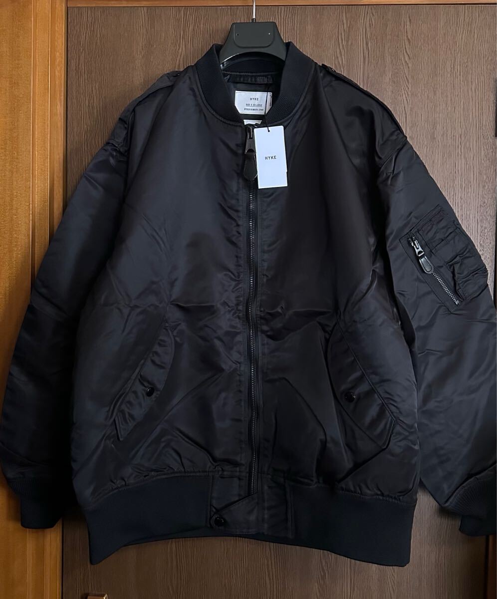 黒5新品 HYKE メンズ TYPE L-2A JACKET ジャケット ブルゾン 黒5新品 HYKE メンズ TYPE L-2A JACKET ジャケット ブルゾン