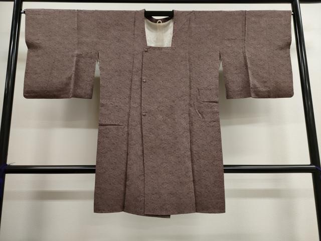 平和屋着物■道行コート　草花尽くし文　ロング丈　正絹　逸品　CAAK3950dy