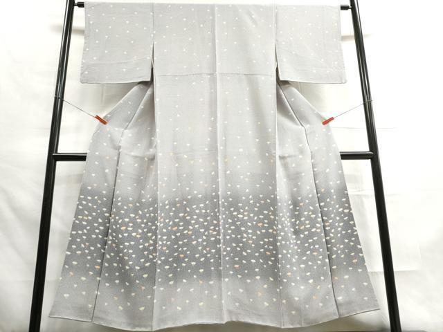 平和屋着物■色留袖訪問着　舞扇文　正絹　逸品　DAAK6332cf