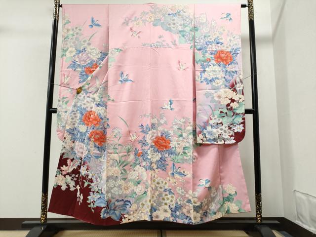 平和屋着物■豪華振袖　花鳥文　金彩　正絹　逸品　CAAK6906yc